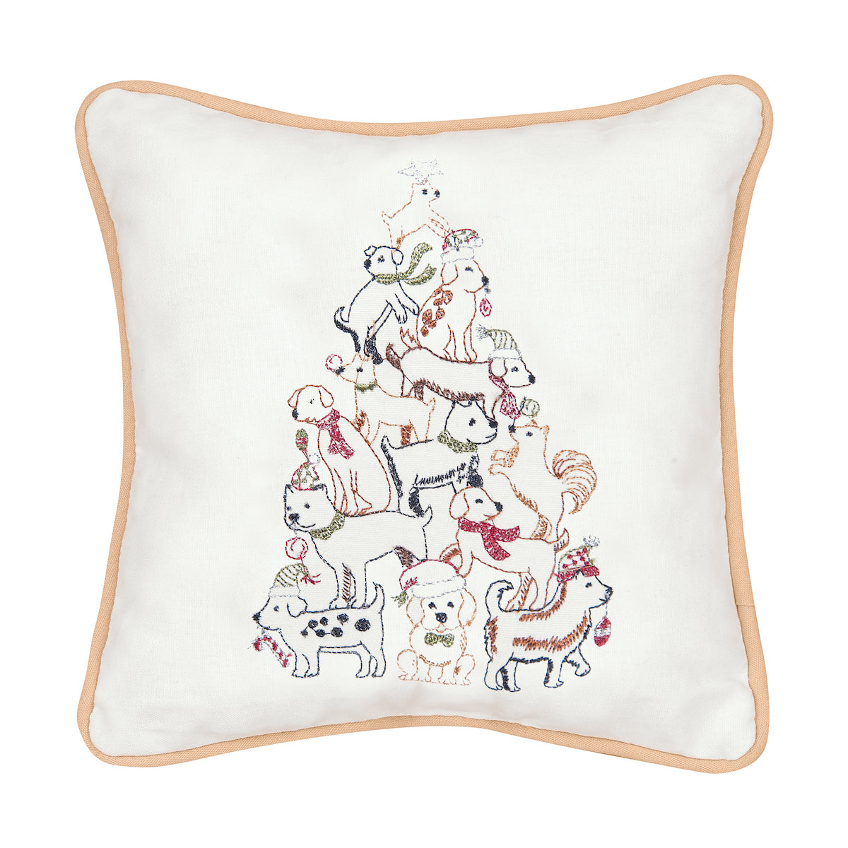 Puppy Tree Mini Pillow