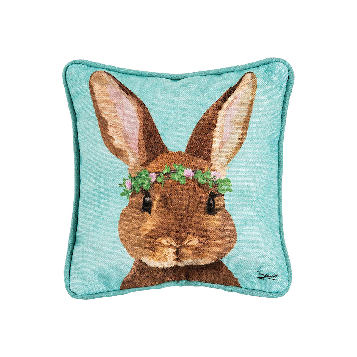 Clover Bunny Mini Pillow