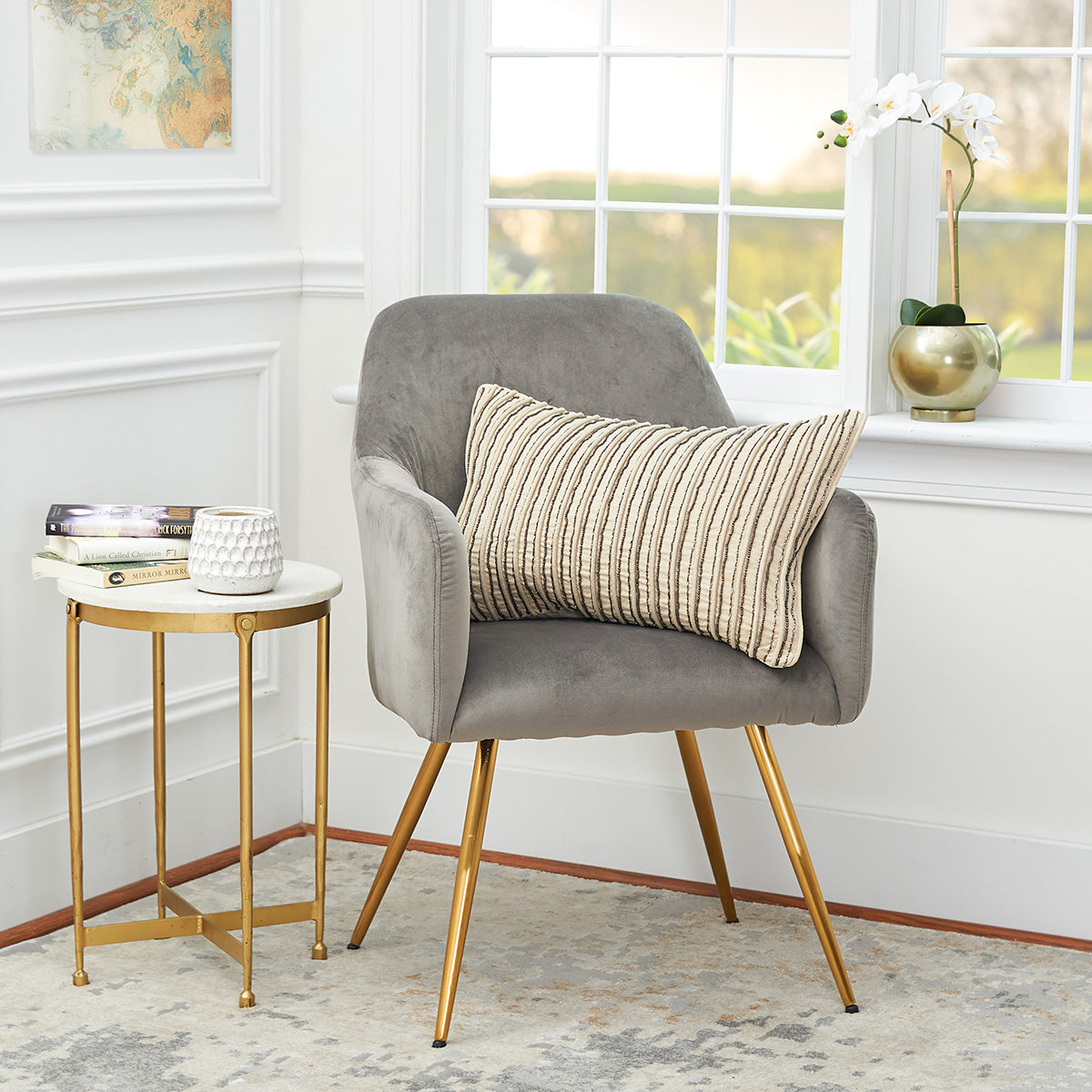 Graphite Stripe Pillow