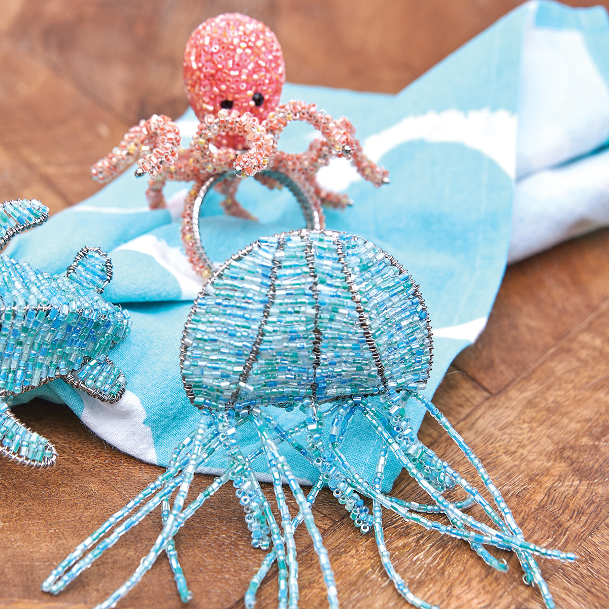 Beaded Octopus Napkin Ring