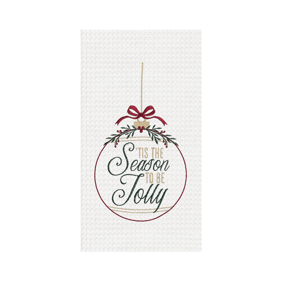 Season To Be Jolly Ornament Kitchen Towel