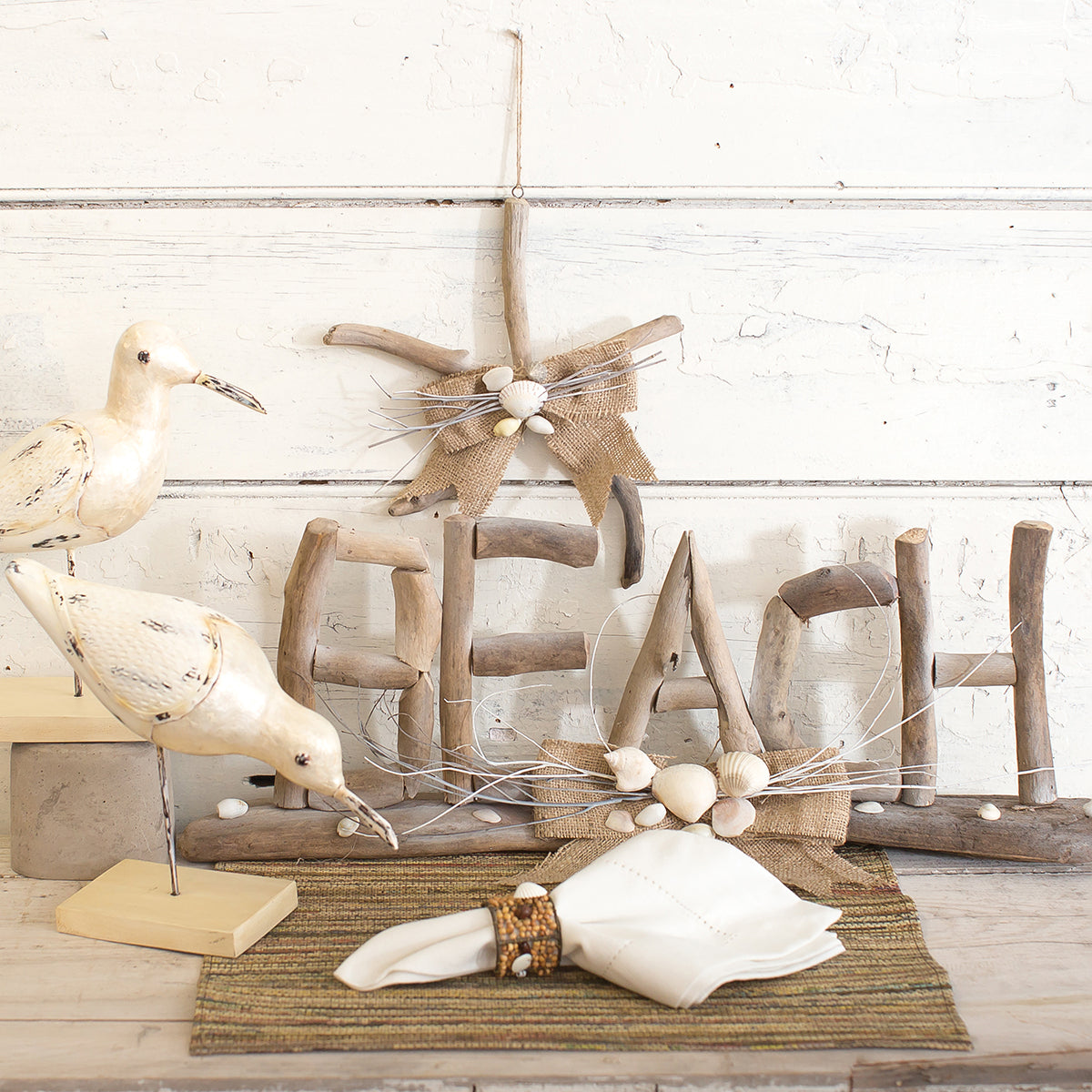 Driftwood Beach Letters