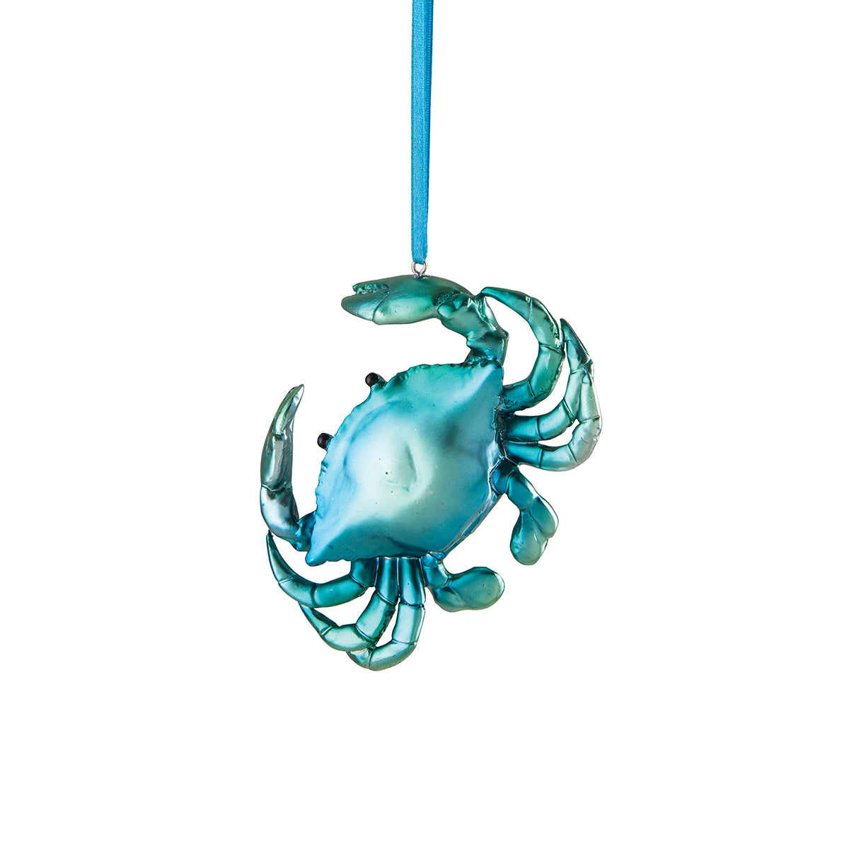 Iridescent Blue Crab Ornament