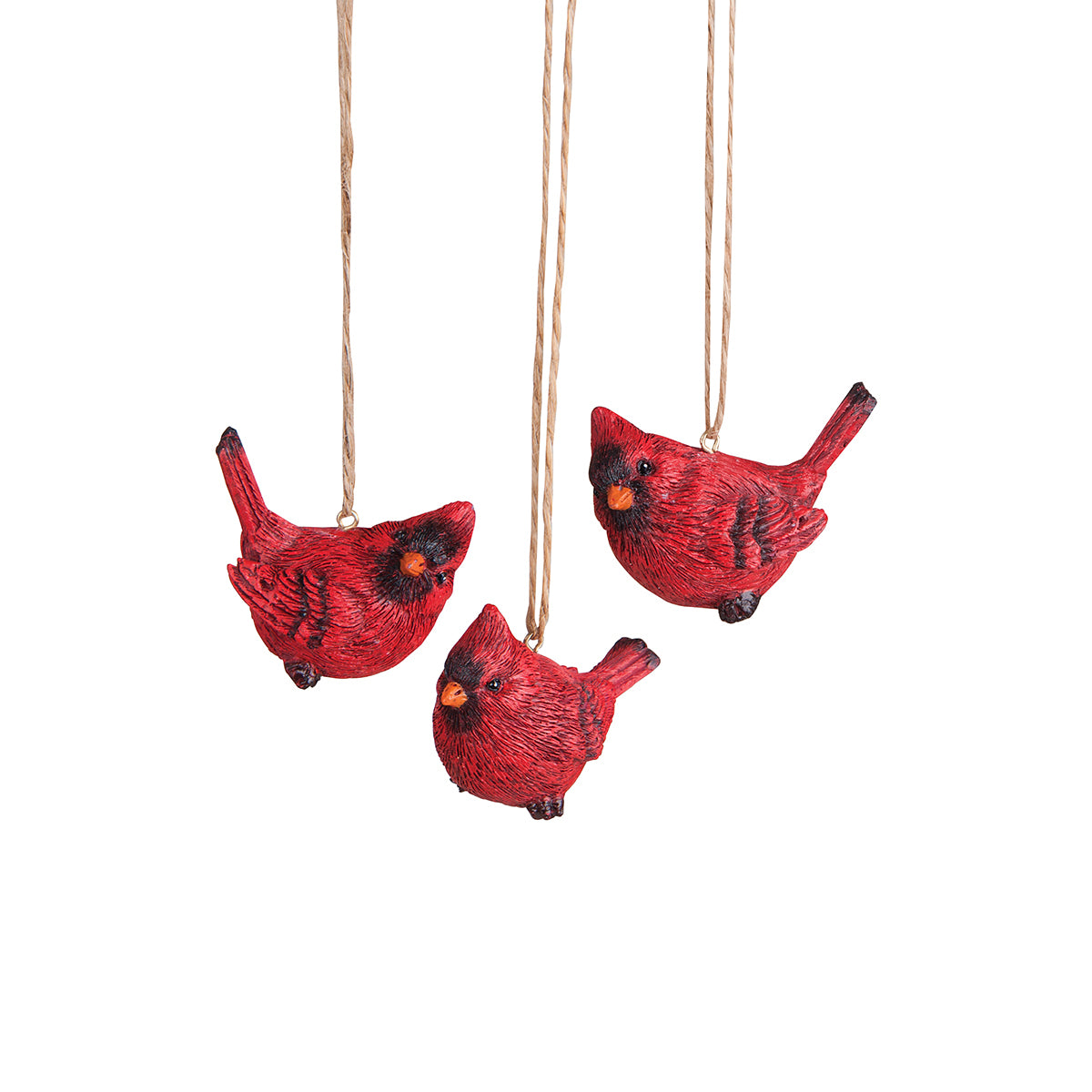 Cardinal Songbird Ornament Set