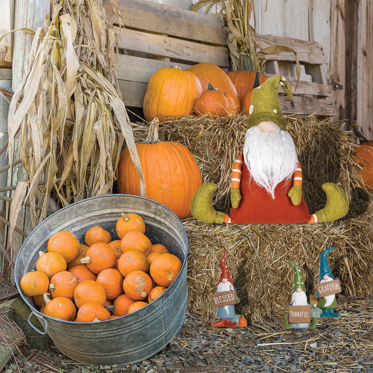 Thankful Gnome Figurine