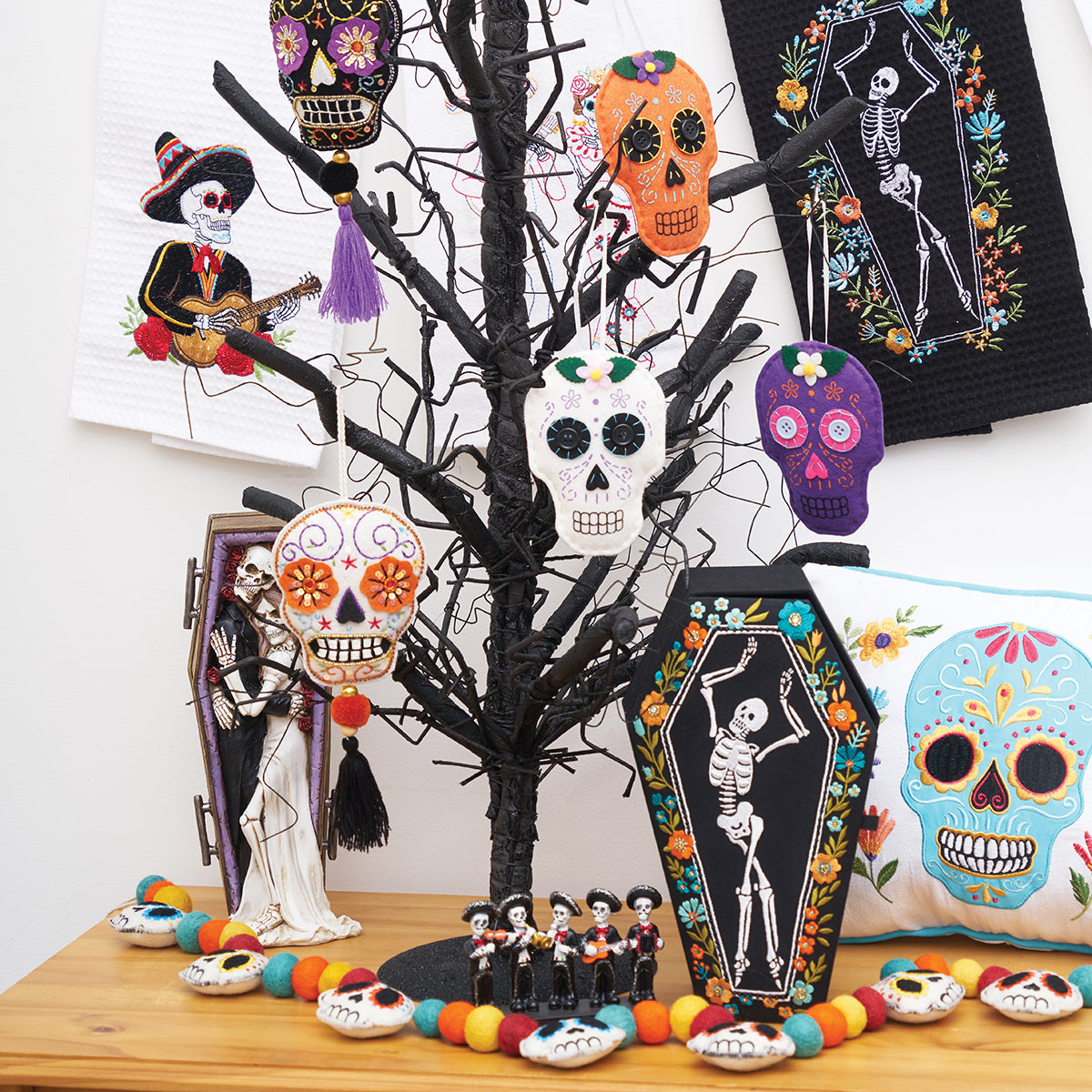 Skeleton Mariachi Figurine