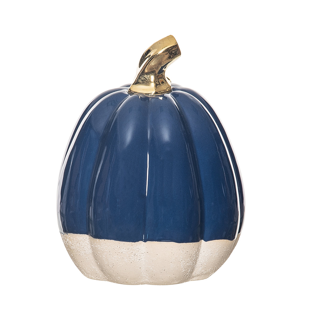 Blue & Khaki Pumpkin Figurine