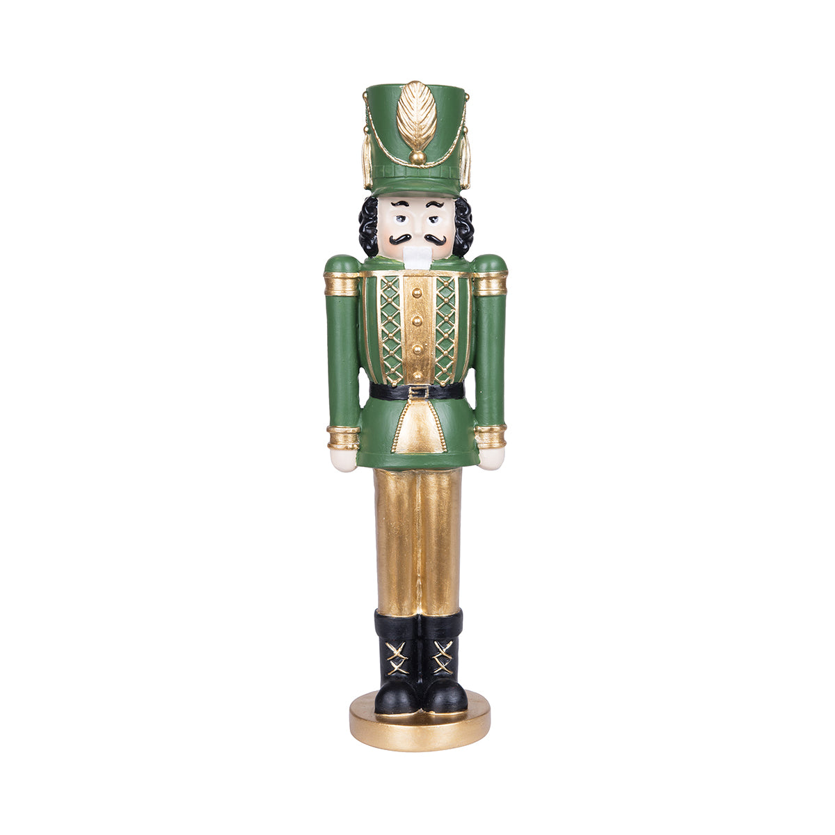 Green & Gold Nutcracker Figurine