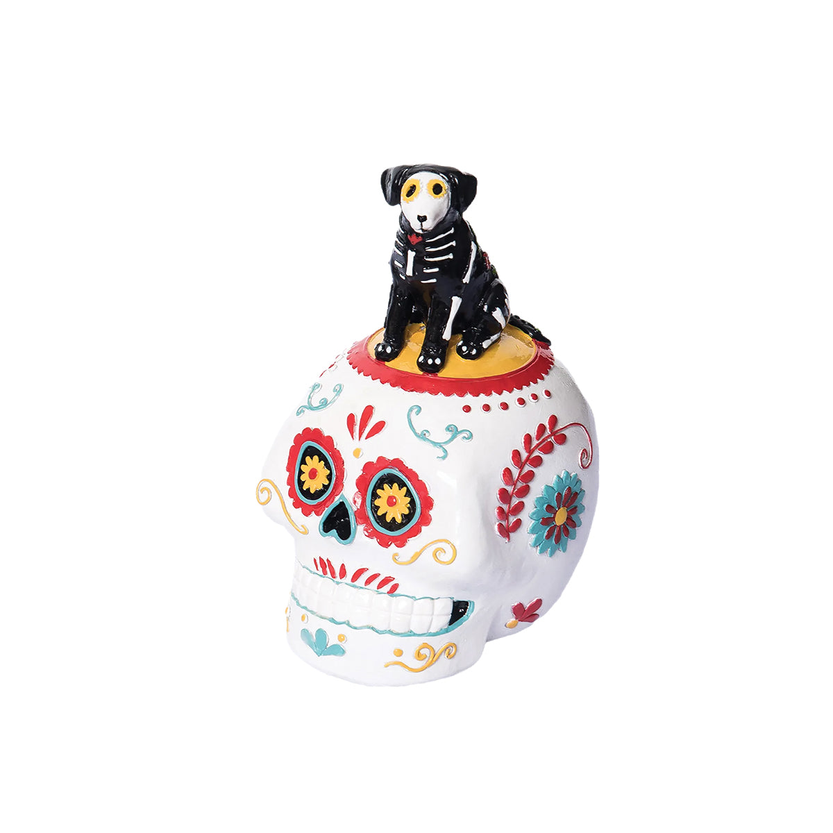 Canine Sugar Skull Figurine