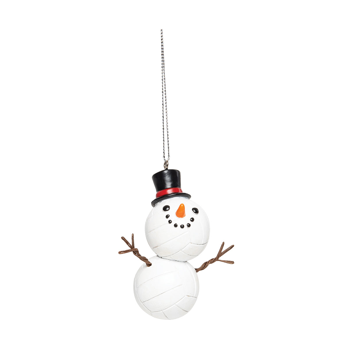 Volleyball Snowman Ornament
