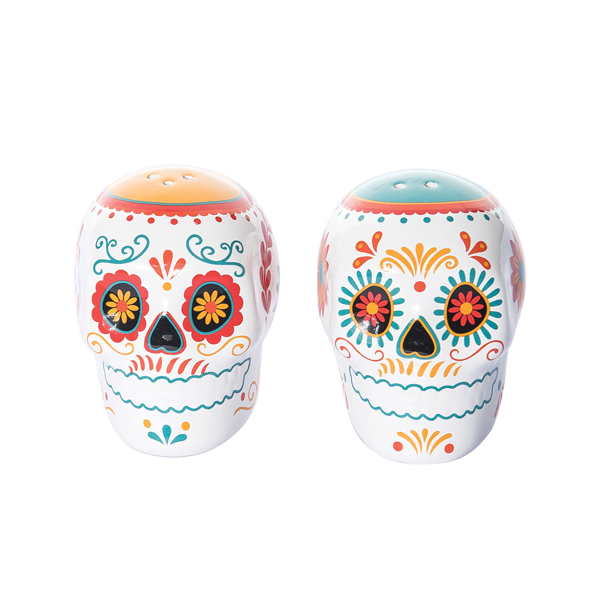 Sugar Skull Salt & Pepper Shaker Set