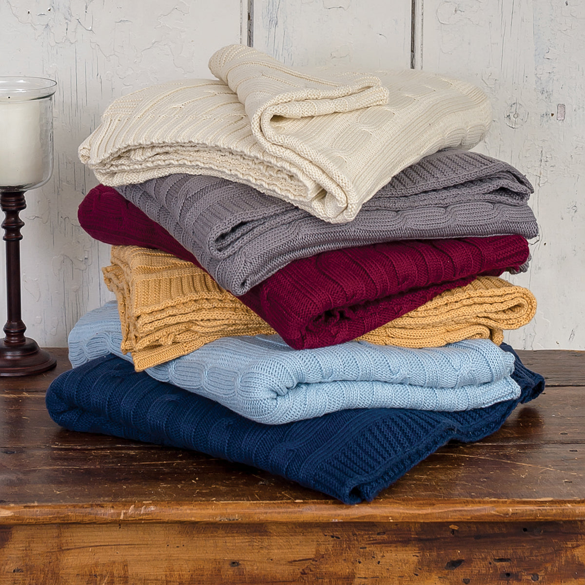 A Cable Knit Throw.