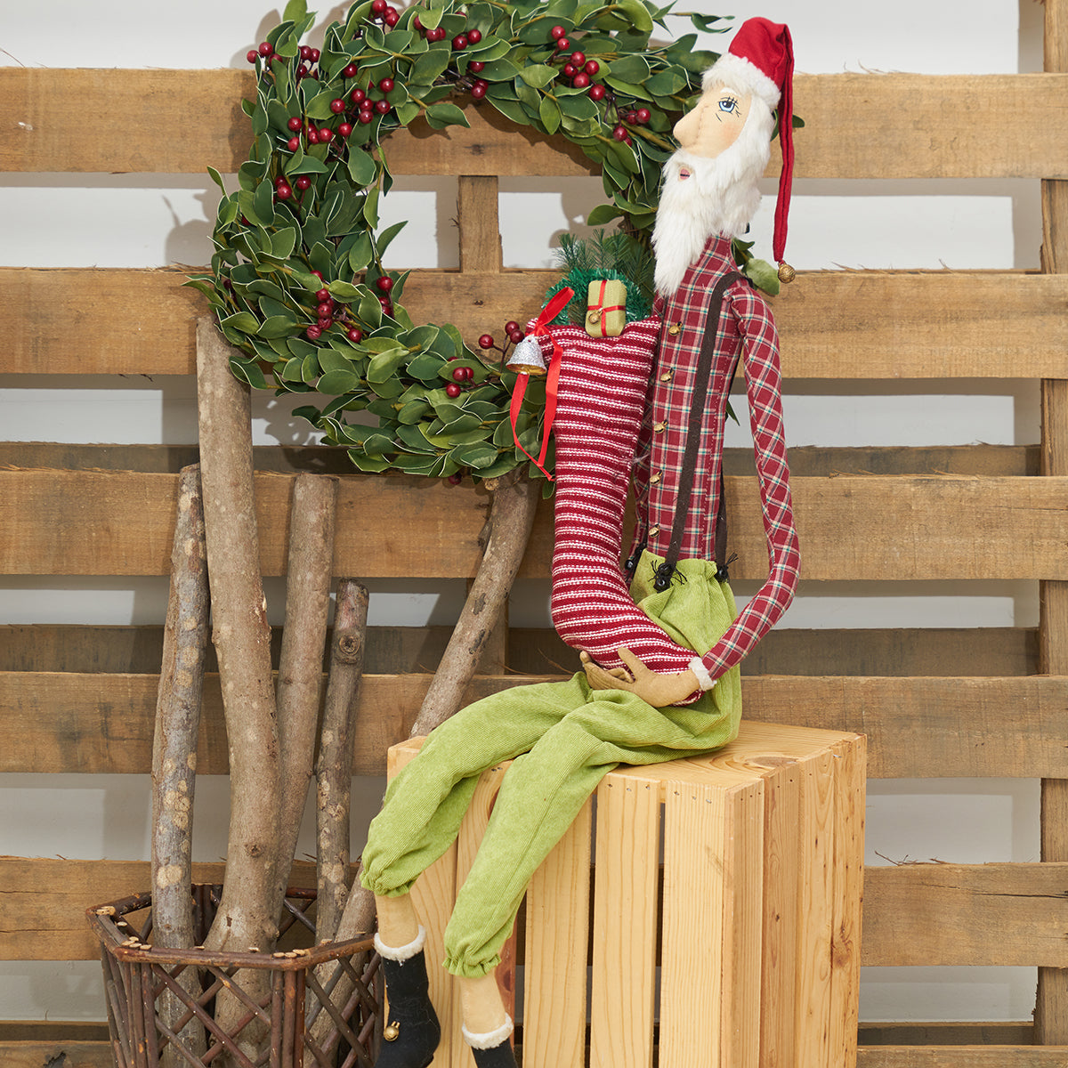 Sleepy Time Santa Figurine