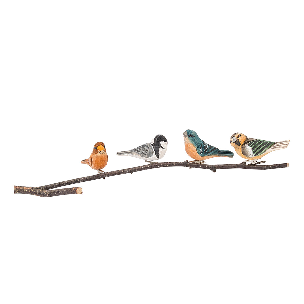 Songbird Clip Ornaments, Set of 4