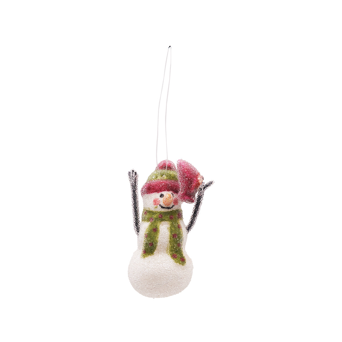 Snowman and Bird Ornament