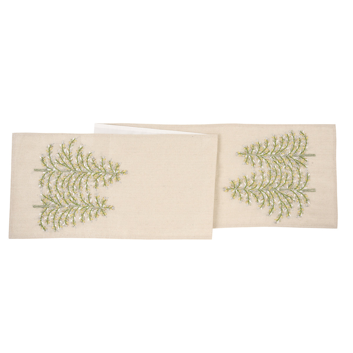 Winter Garden Ribbon Art Runner