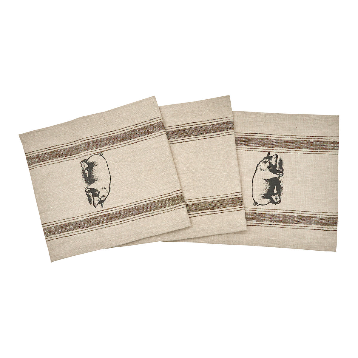 Pig Feed Sack Table Linens