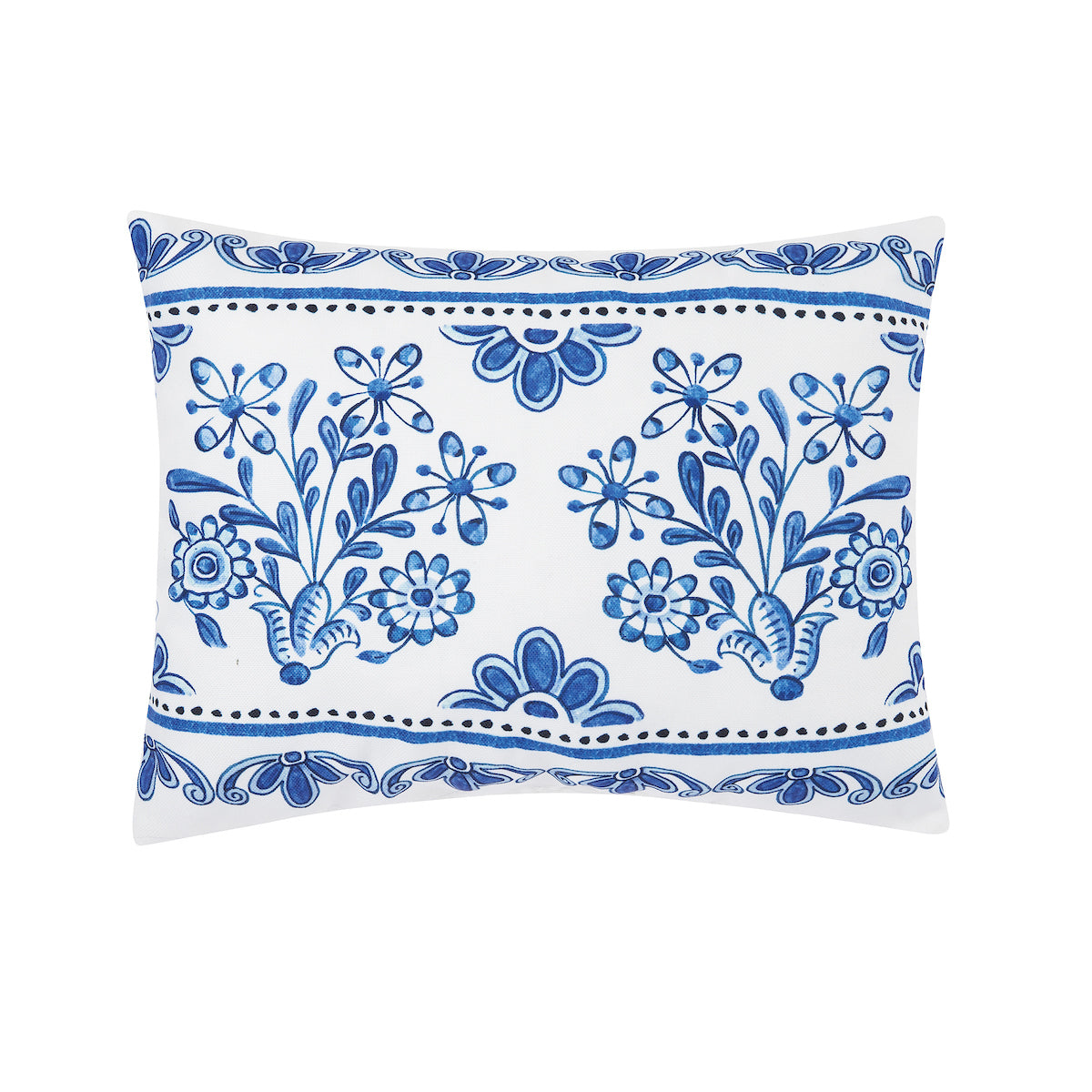 Delft Garden 2 Pillow