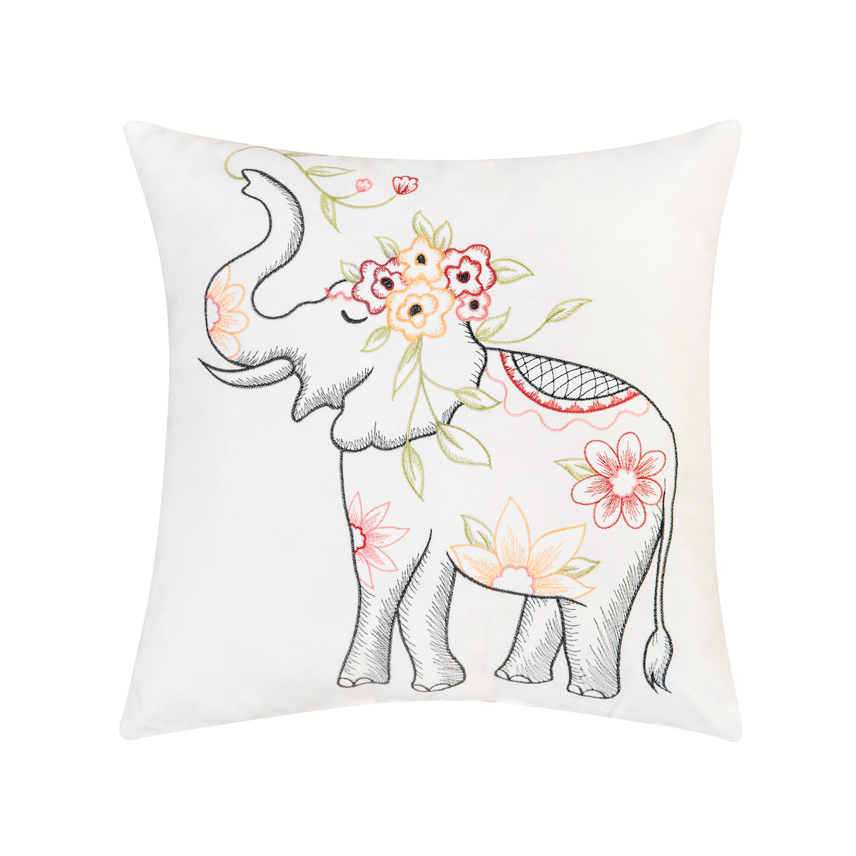 Tropical Elephant Pillow