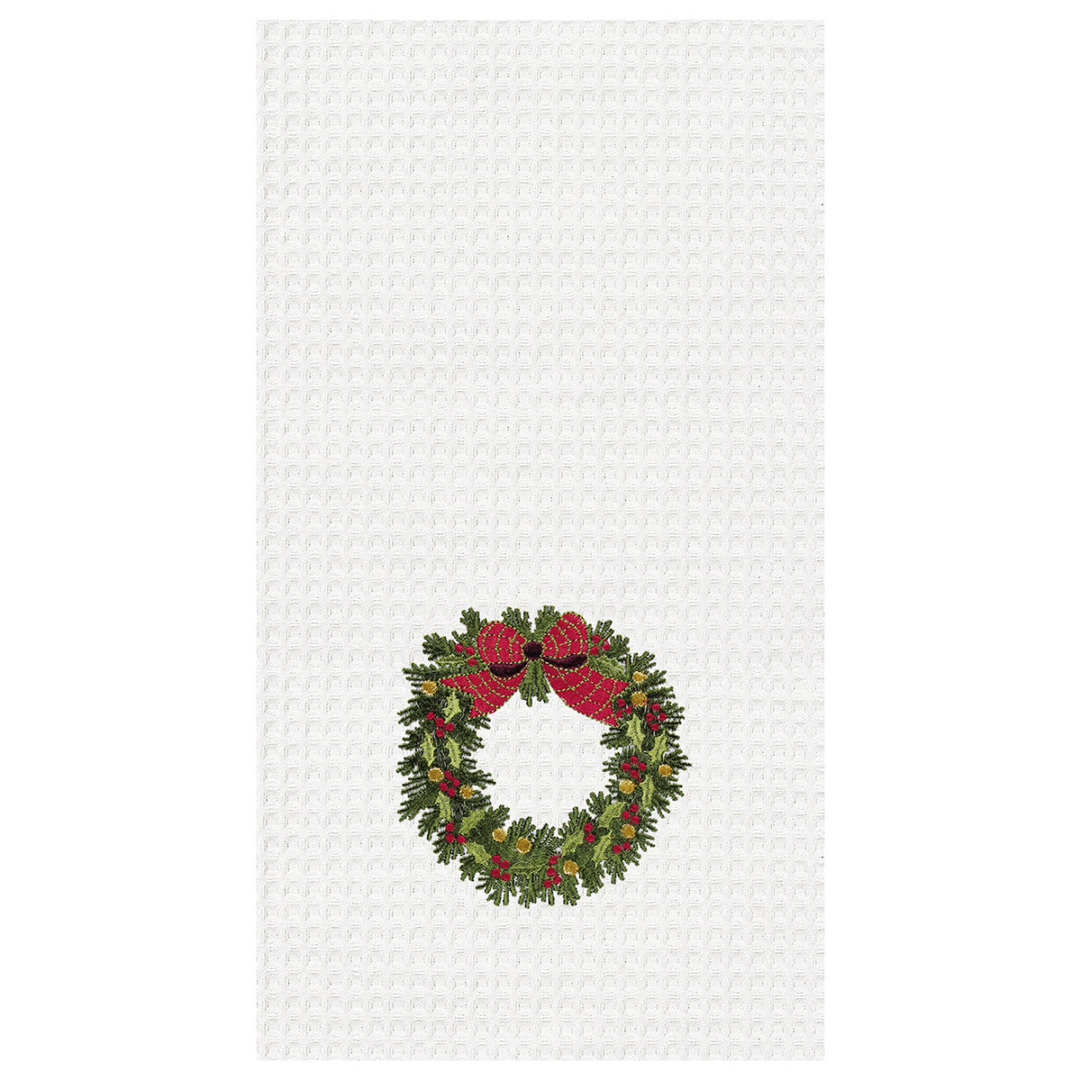 Holiday Wreath Kitchen Towel
