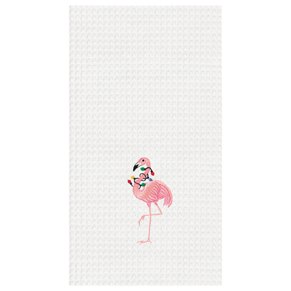Flamingo with Lights Kitchen Towel