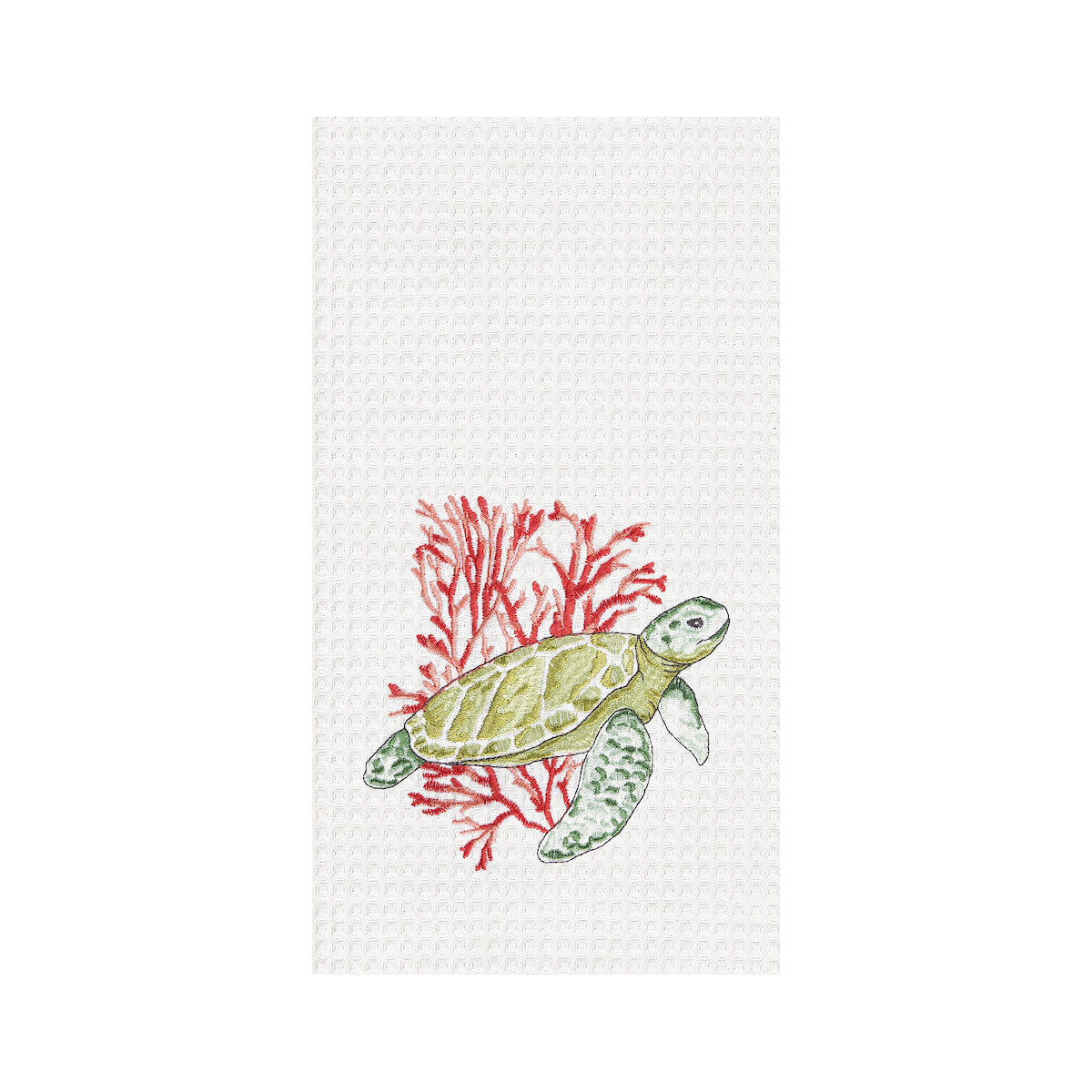 Turtle & Coral Kitchen Towel