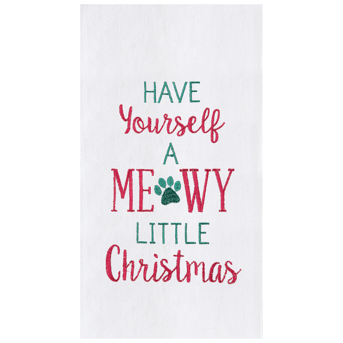 Meowy Christmas Kitchen Towel