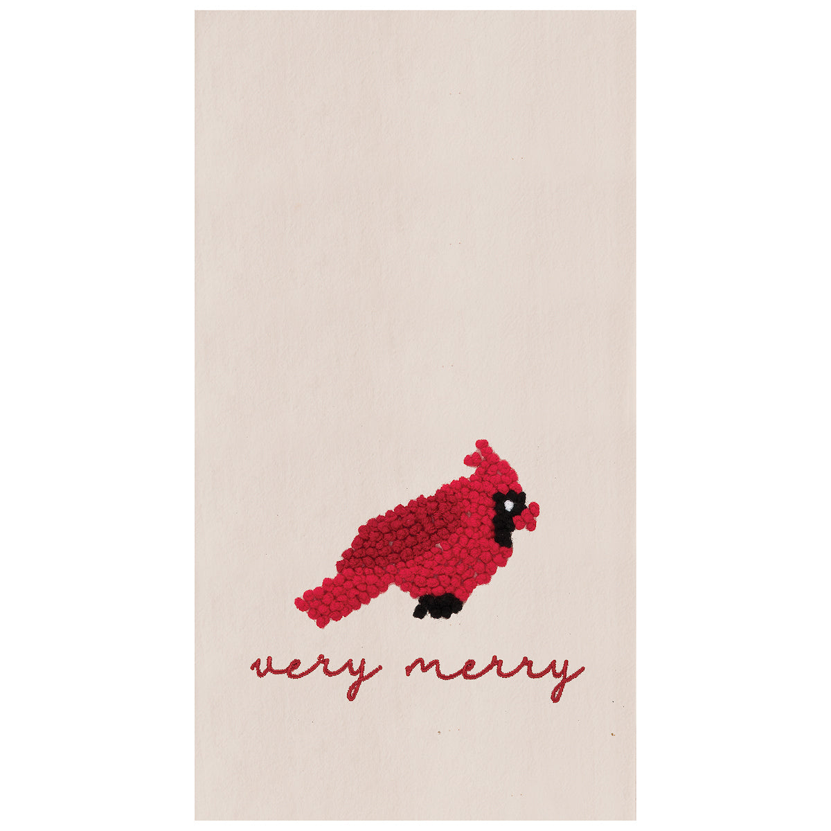 Very Merry Cardinal Kitchen Towel