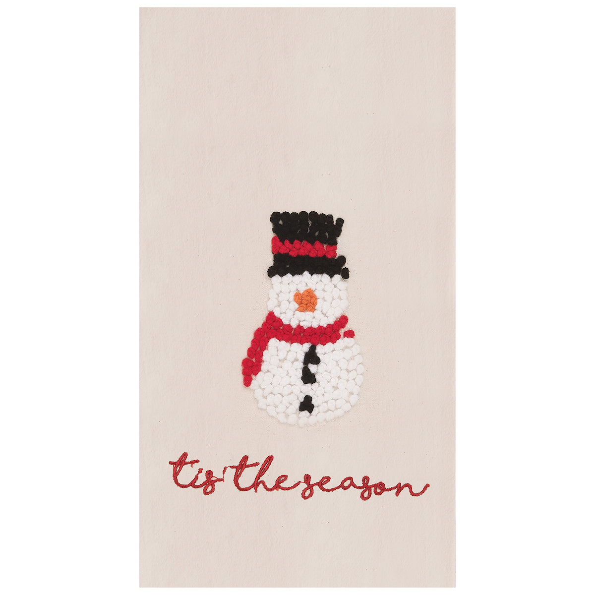 Tis The Season Snowman Kitchen Towel
