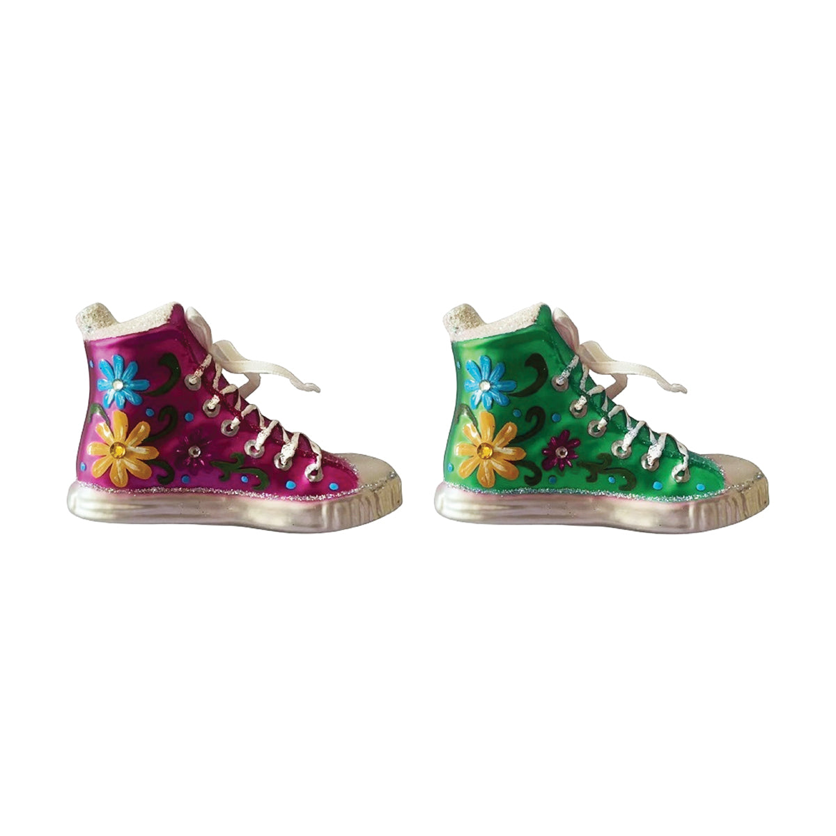 boho shoe ornament, asst. of 2
