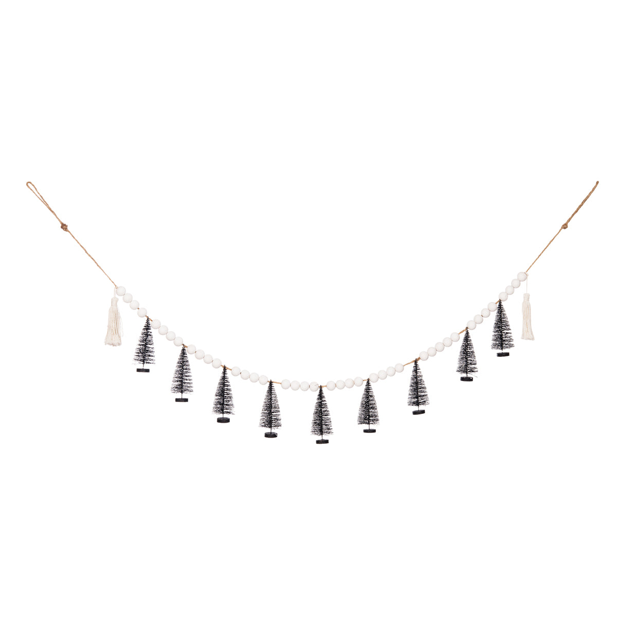bottle brush tree garland