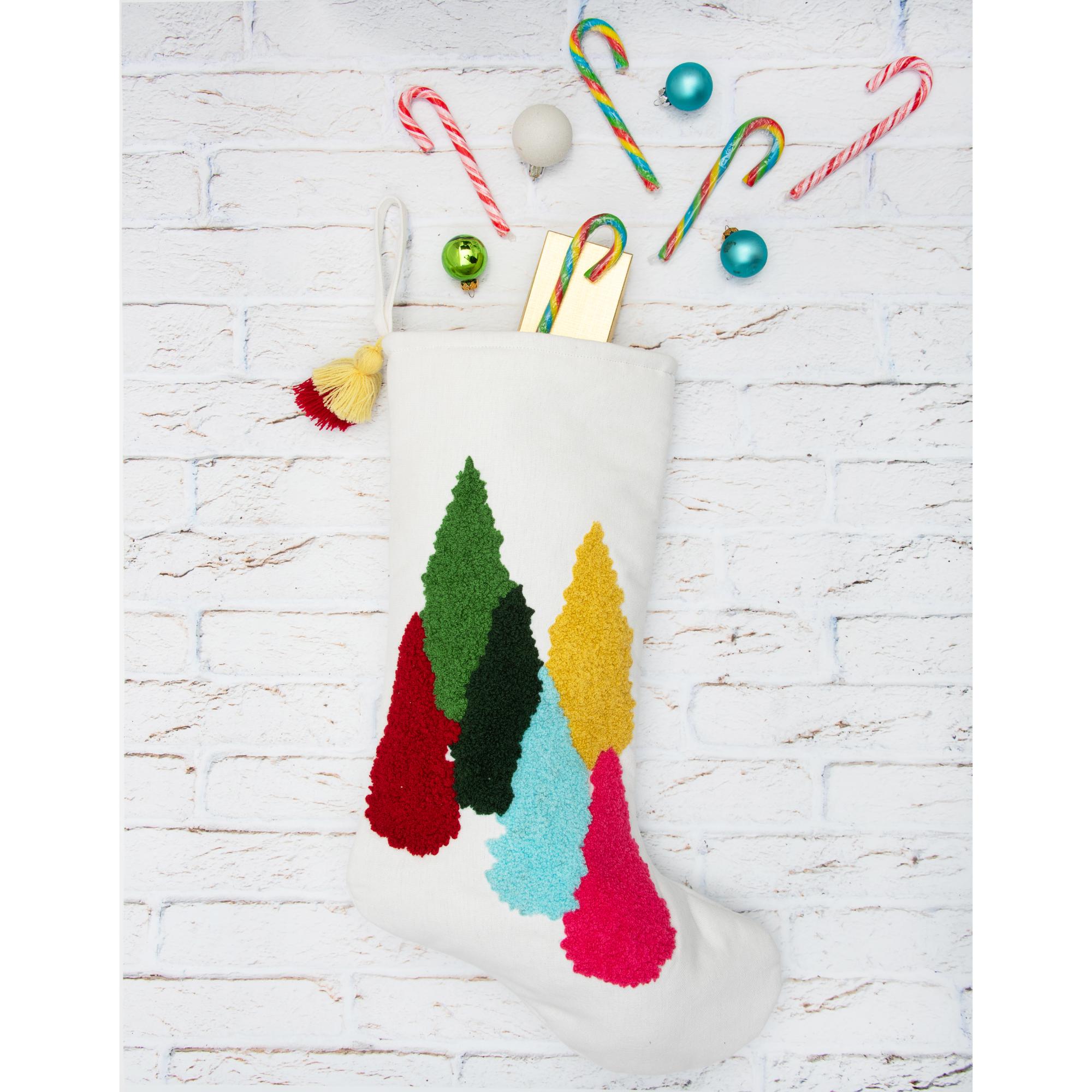 colorful trees stocking