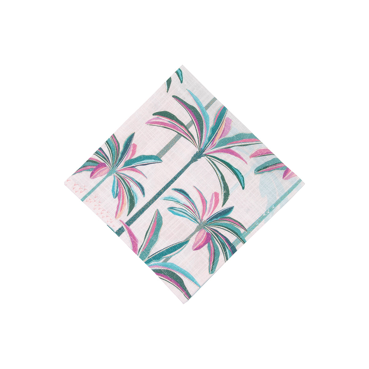 flamingo palms table linens table linens displayed as a coordinated tabletop setting.