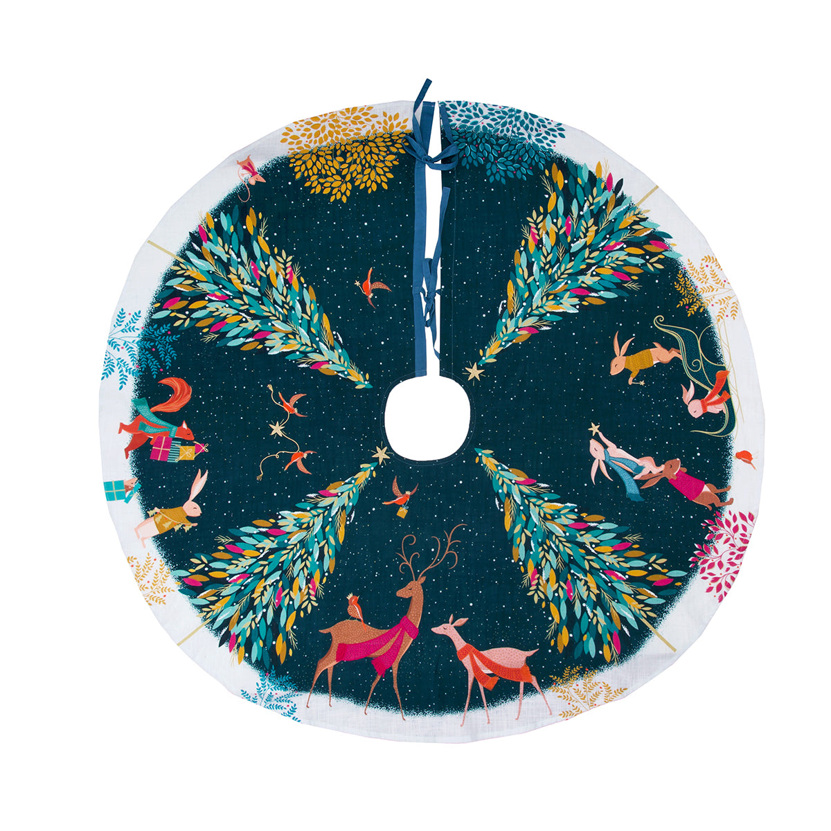 A woodland tales tree skirt.