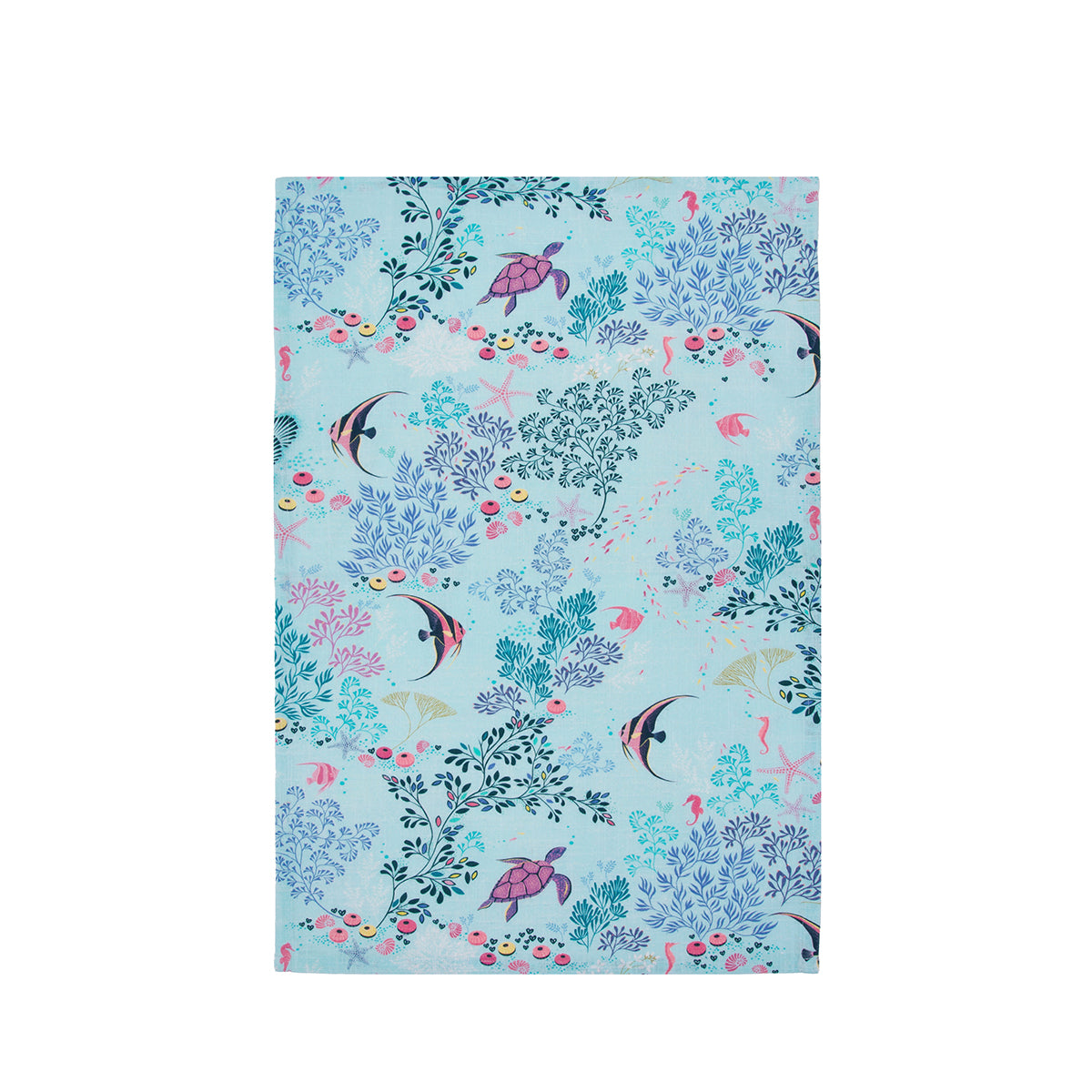A underwater screen printed towel.