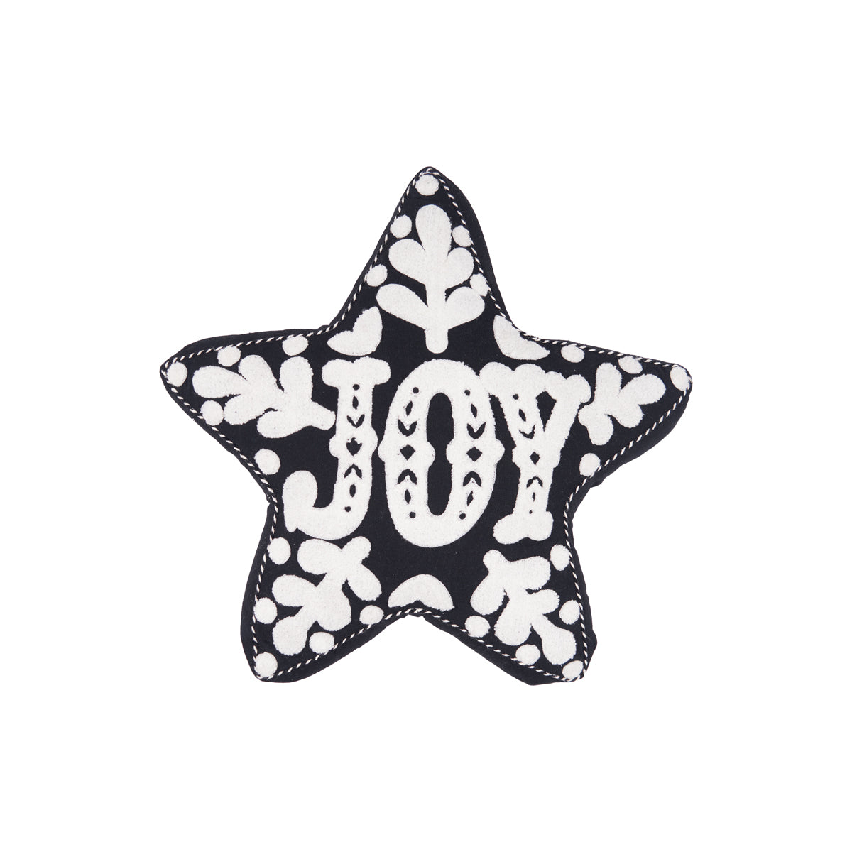 onyx joy star shaped pillow