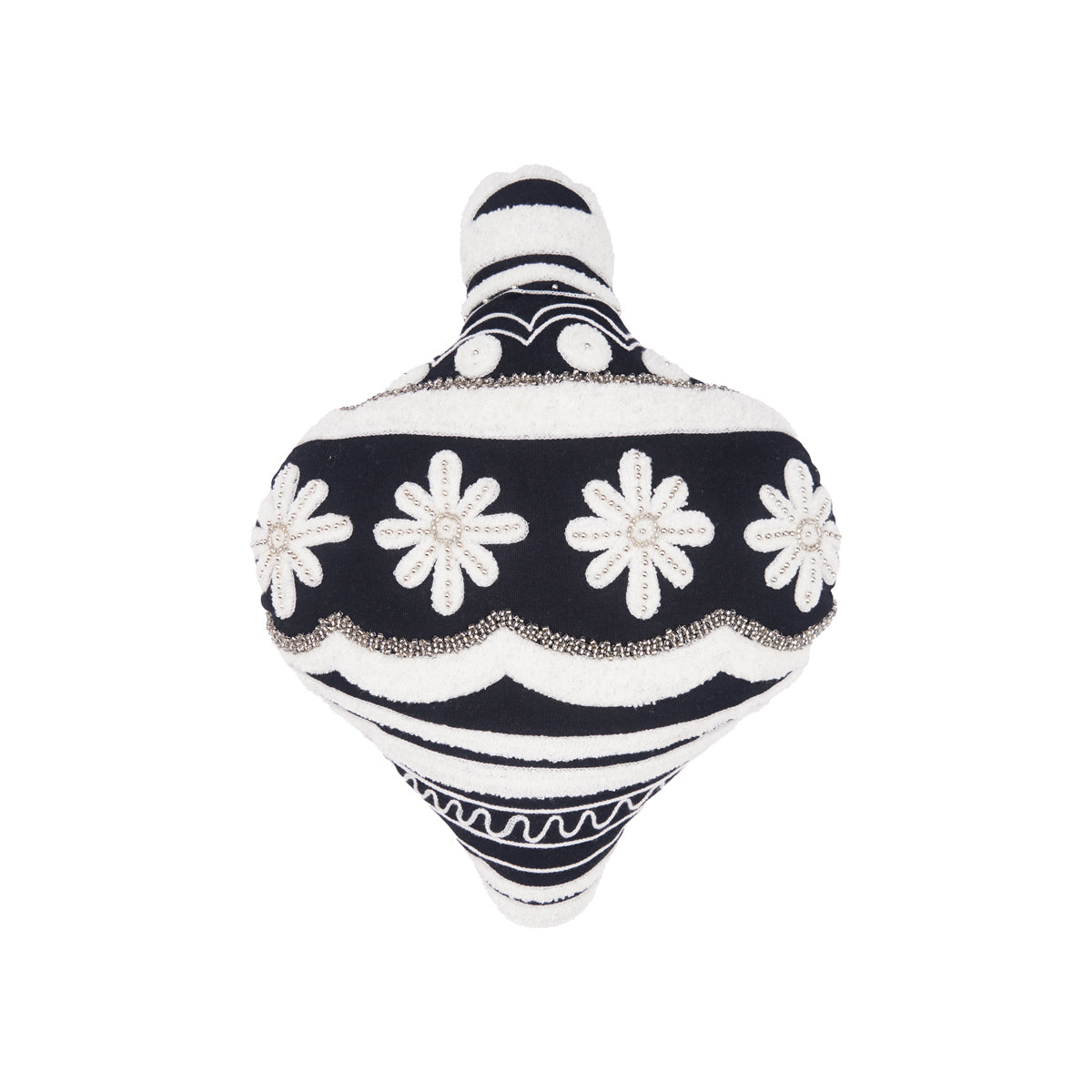 onyx ornament shaped pillow