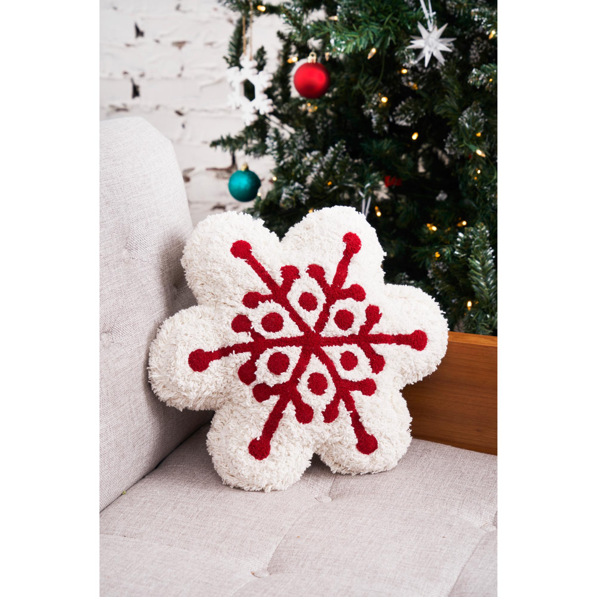 scarlett snowflake shaped pillow