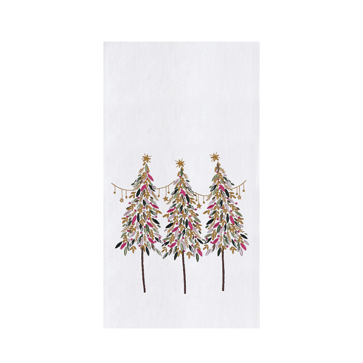 A woodland tales embroidered towel.