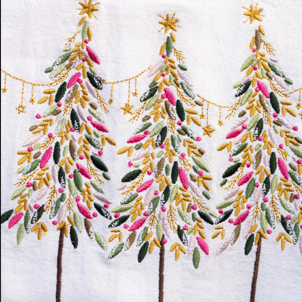 A woodland tales embroidered towel.