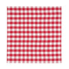 red and white plaid woven table linens