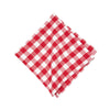 red and white plaid woven table linens