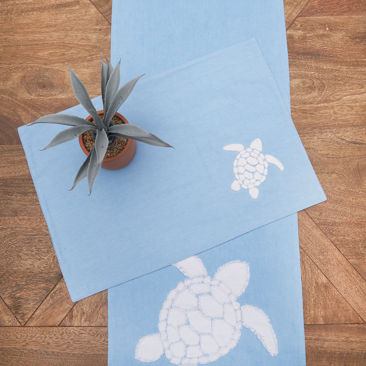 Blue Turtle Table Linens