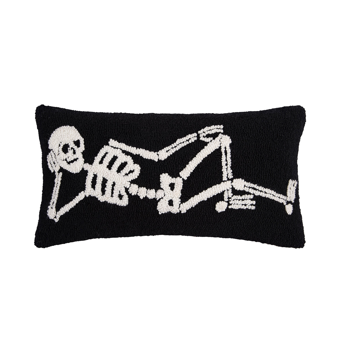 Relaxed Skeleton Hooked Pillow