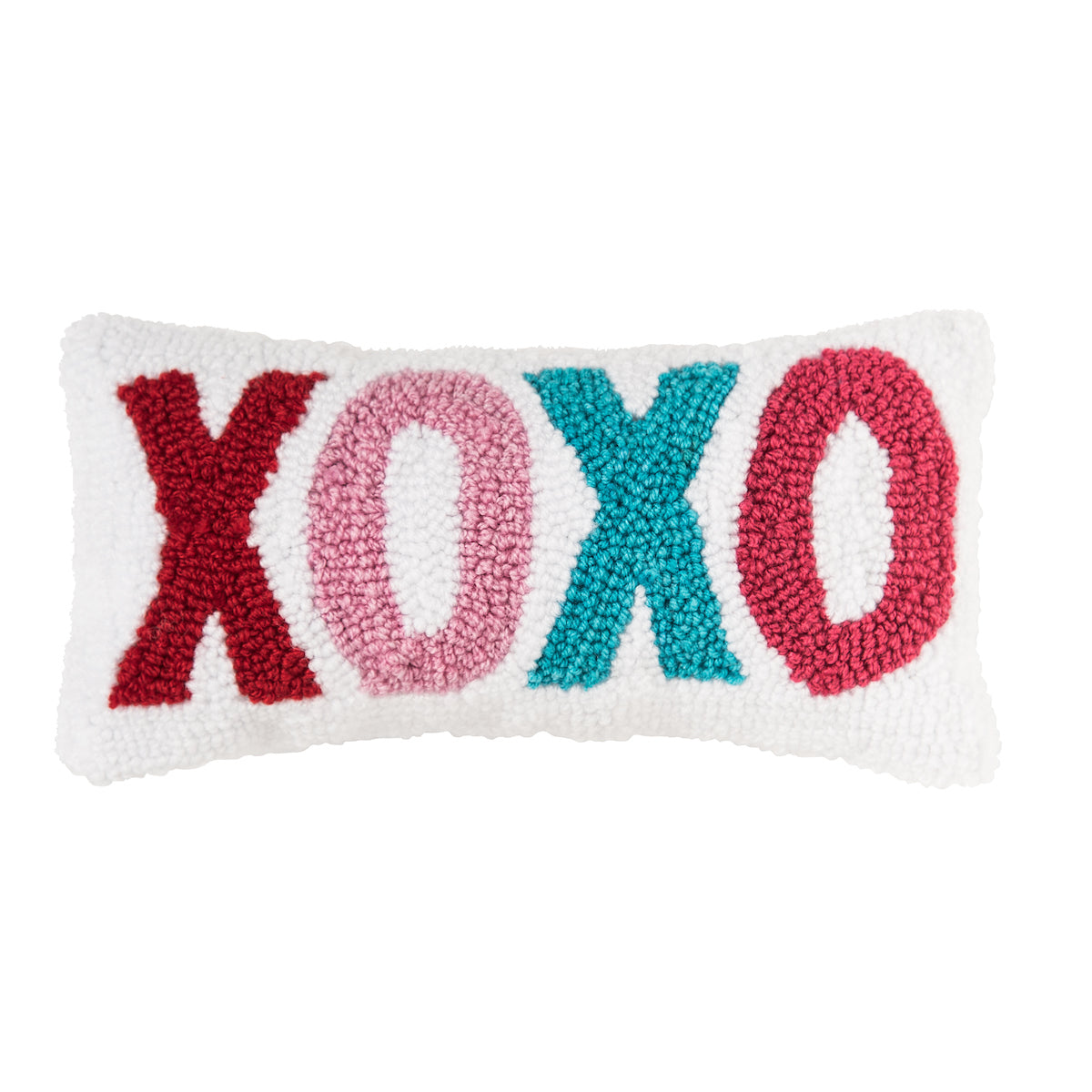 XOXO Hooked Mini Pillow