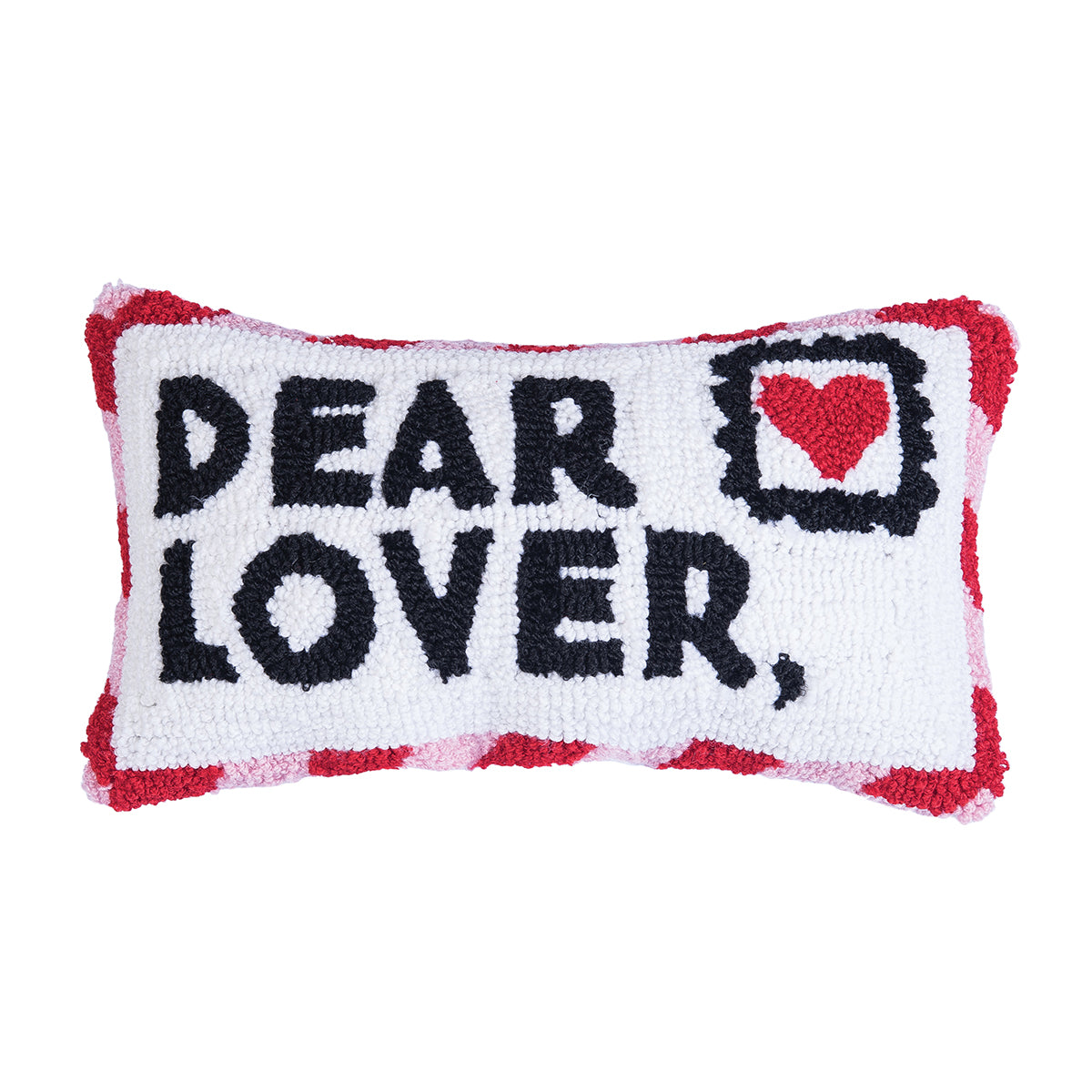 Dear Lover Letter Hooked Mini Pillow
