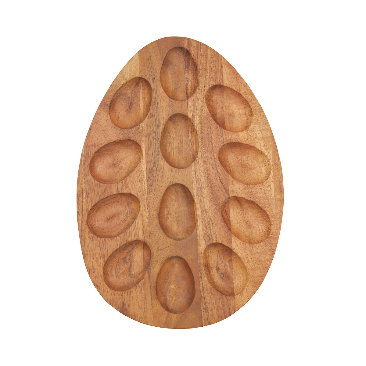 Wood Acacia Wood Egg Tray