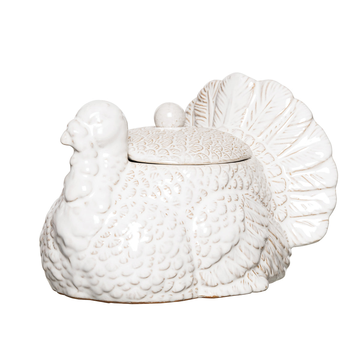 White Turkey Cookie Jar