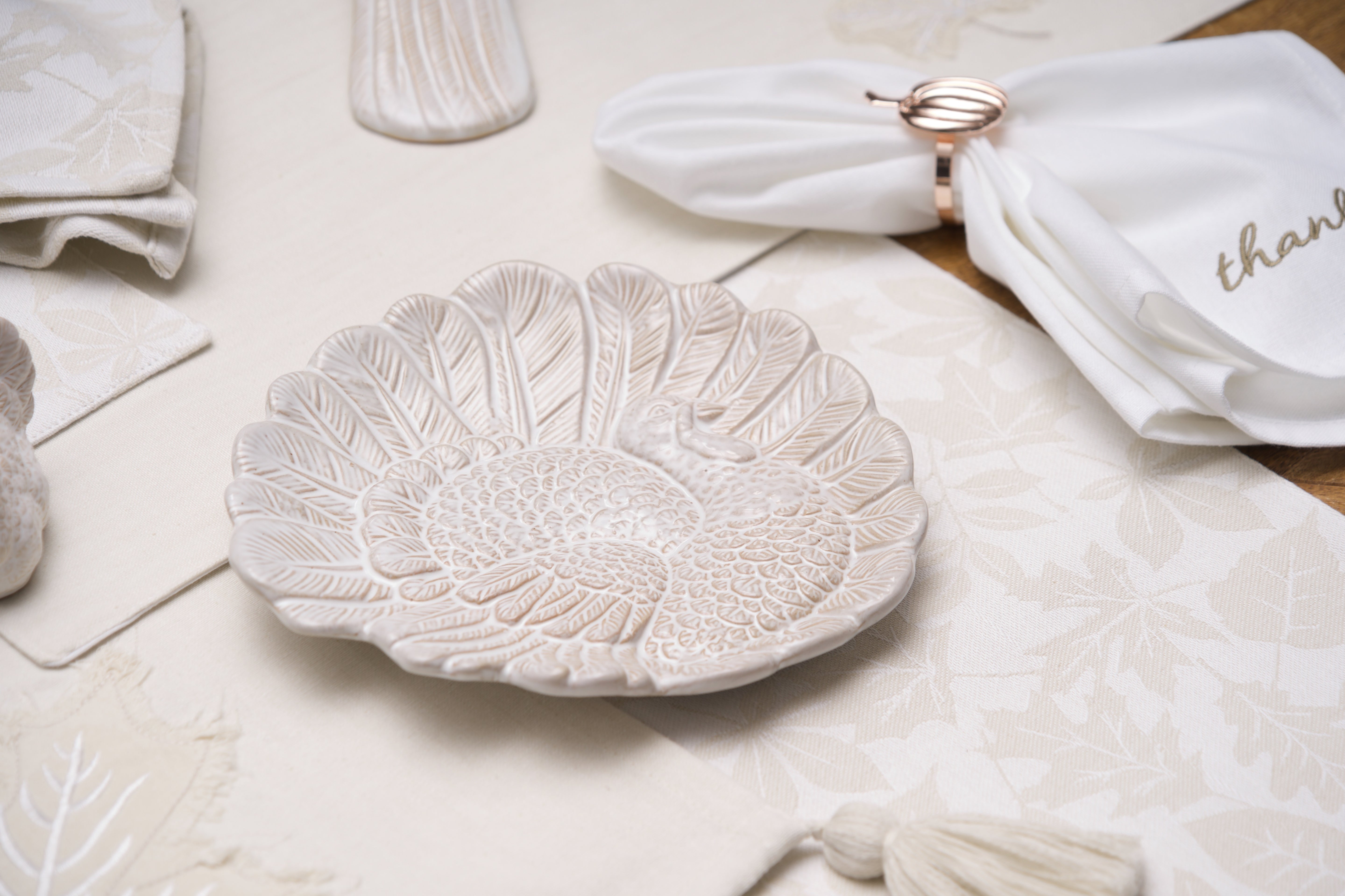 White Turkey Plate