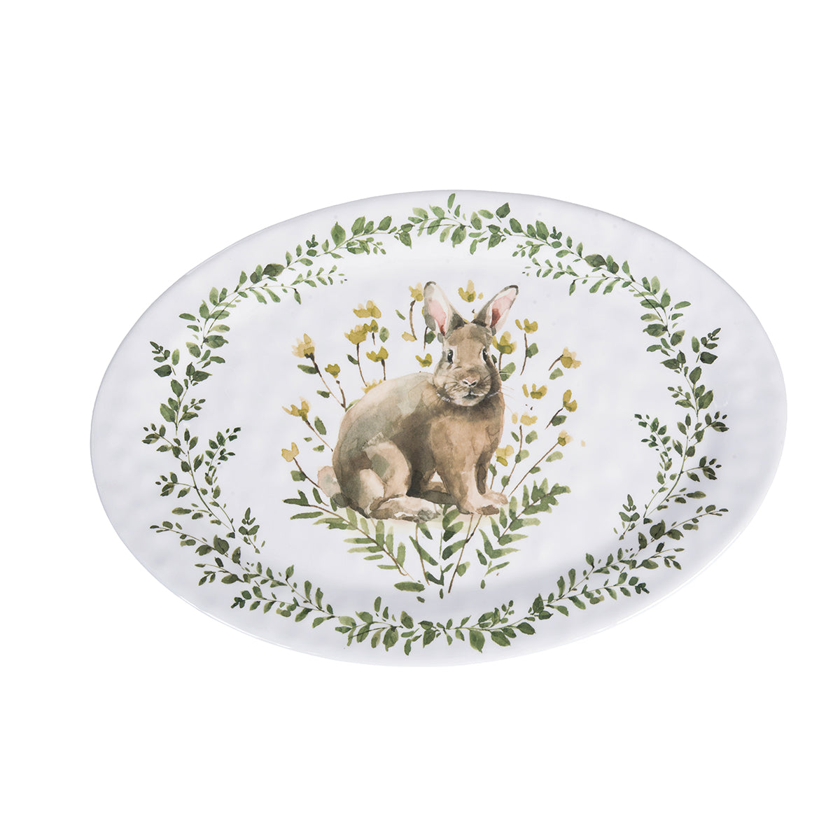 Little Garden Bunny Melamine Platter